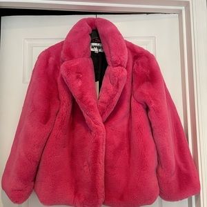 Brand New w/tags - Apparis Faux Fur Coat - Bubble Gum Pink